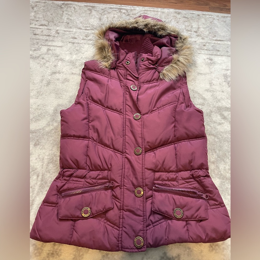 Maurices Vest with Faux Fur Trim
